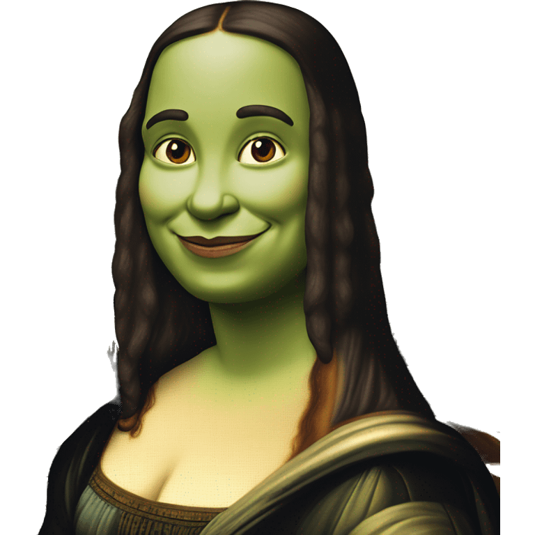  Shrek as mona lisa emoji