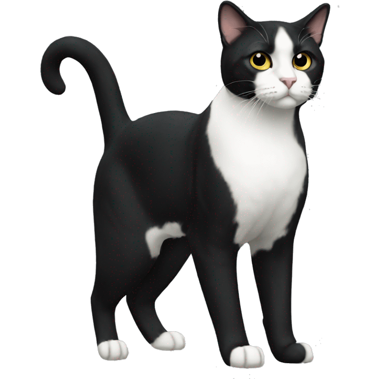 Tuxedo Cat Breed Full Body emoji