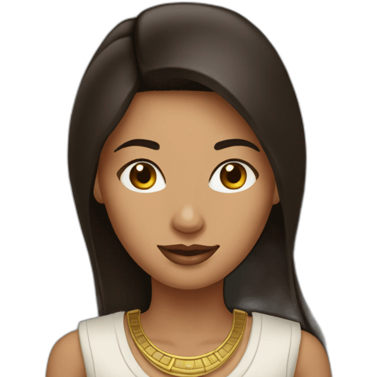 Egiptian woman brunette emoji