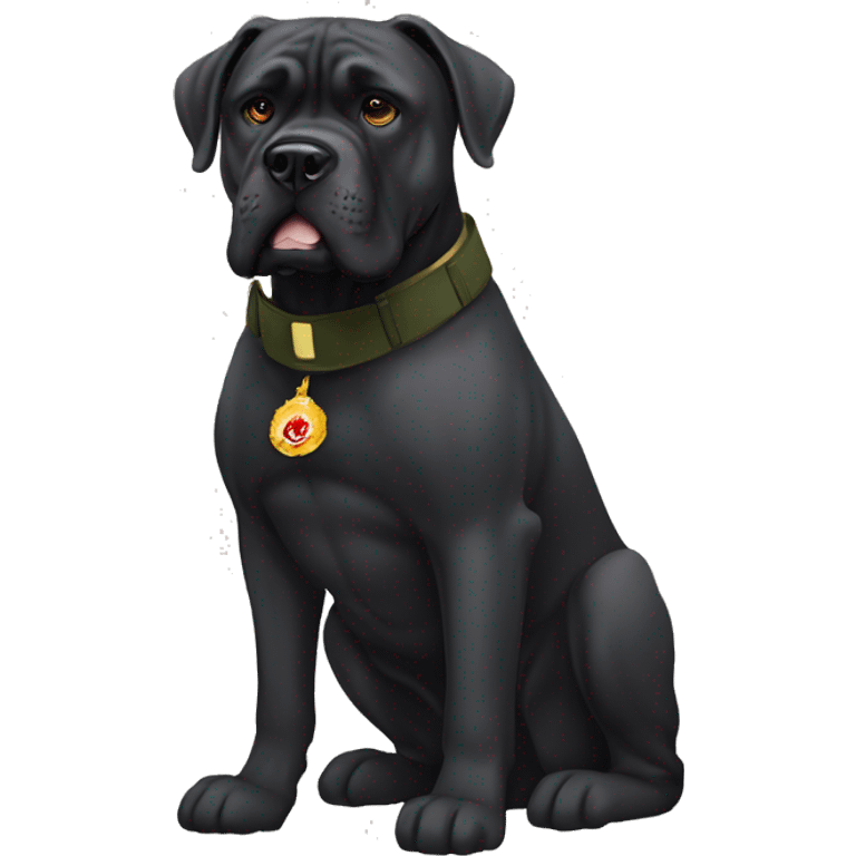 Cane corso with marine corps  emoji