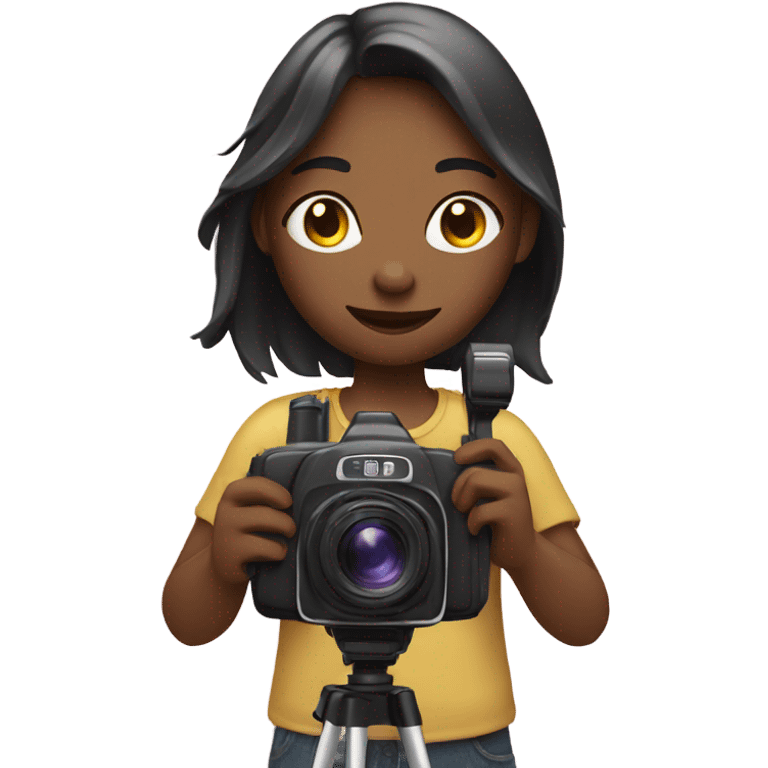 Girl with video camera  emoji