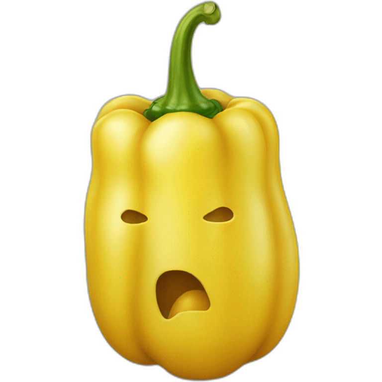 Yellow pepper emoji