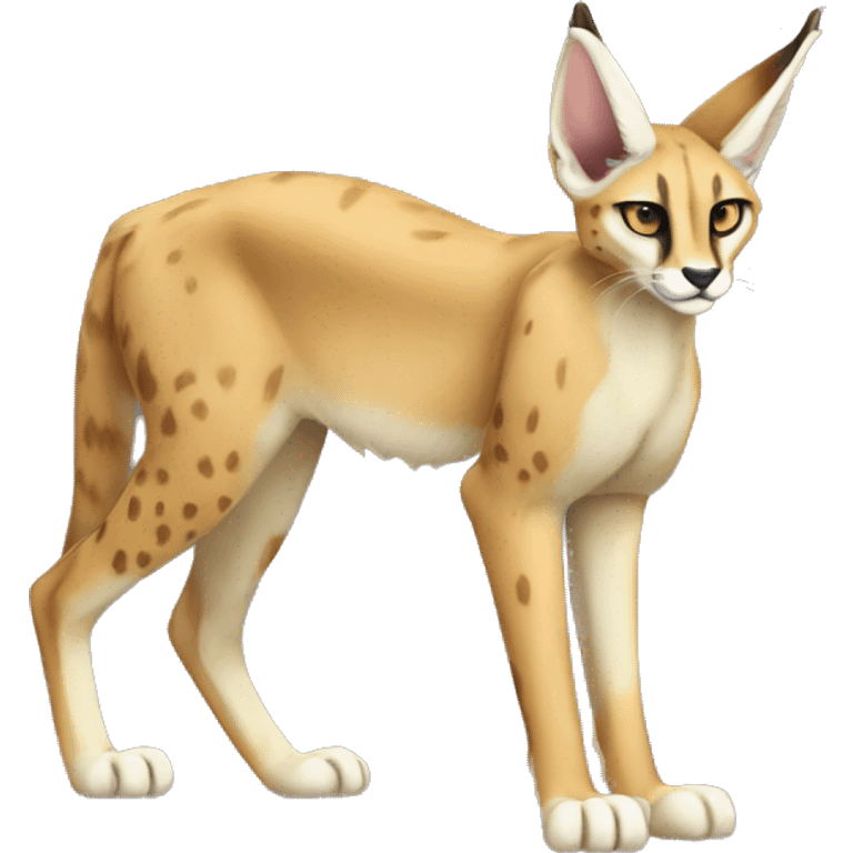 Sergal-Serval-Caracal-Vernid full body emoji