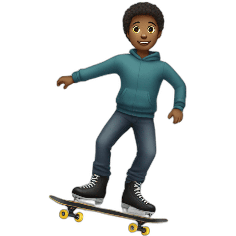 Boy skating  emoji