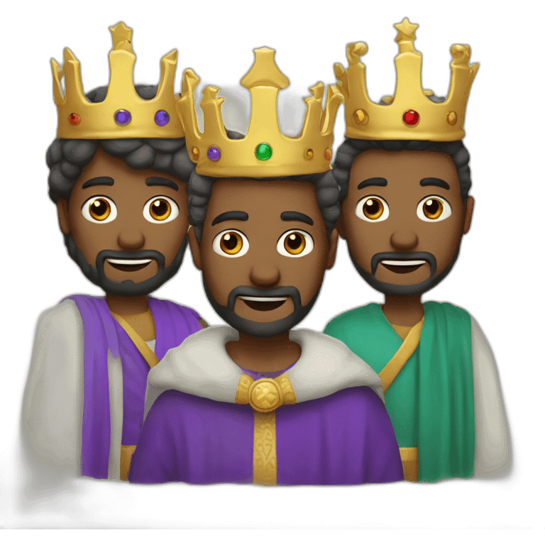 the three kings chritsmas emoji