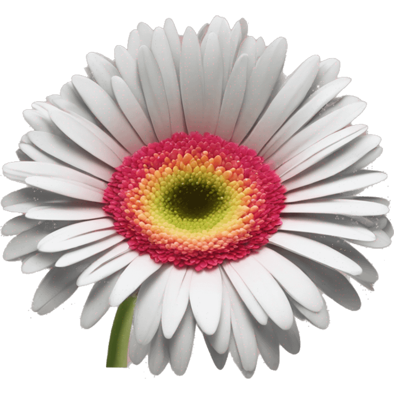 gerbera branca emoji