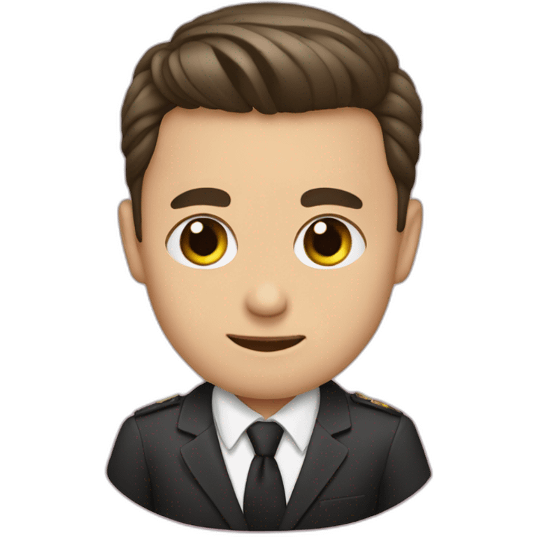 zelensky black hear emoji