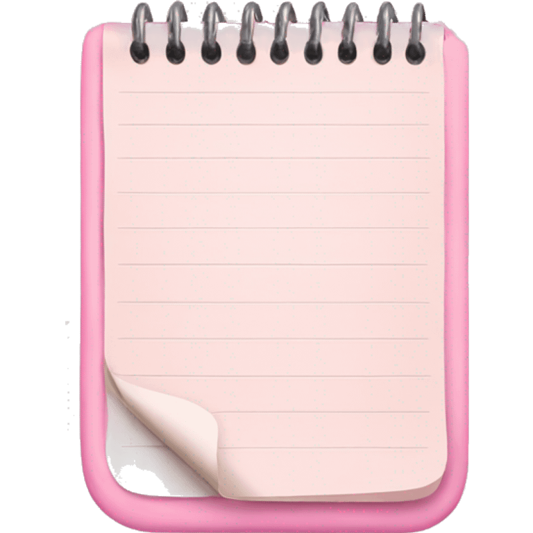 light pink notepad emoji