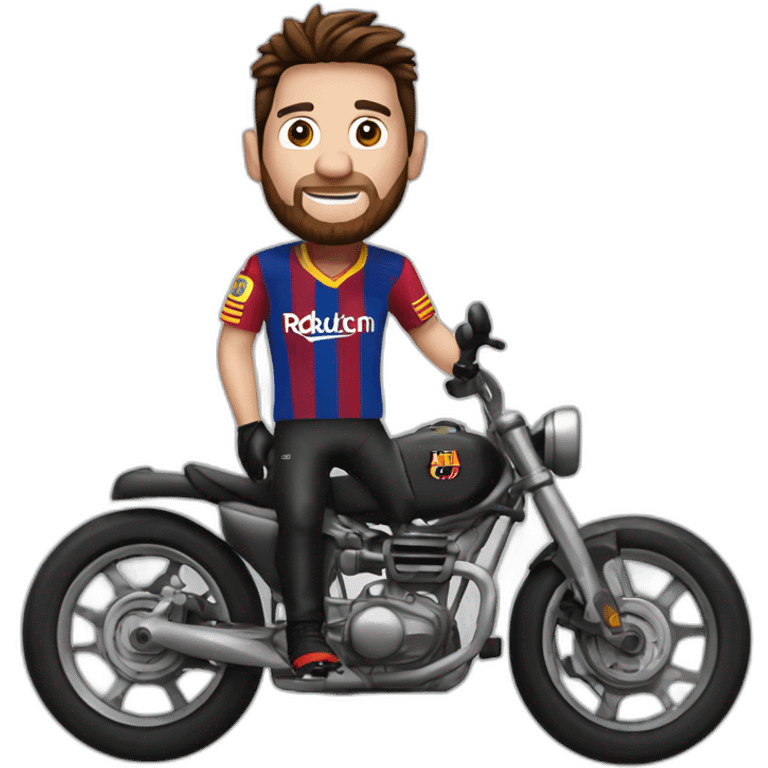 messi in bullet bike emoji