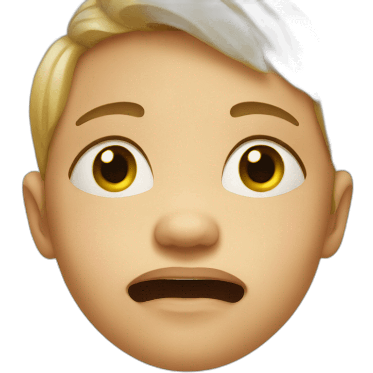 Crying toddler emoji