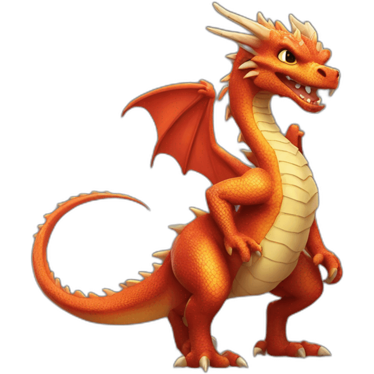 dragon sexy posing emoji