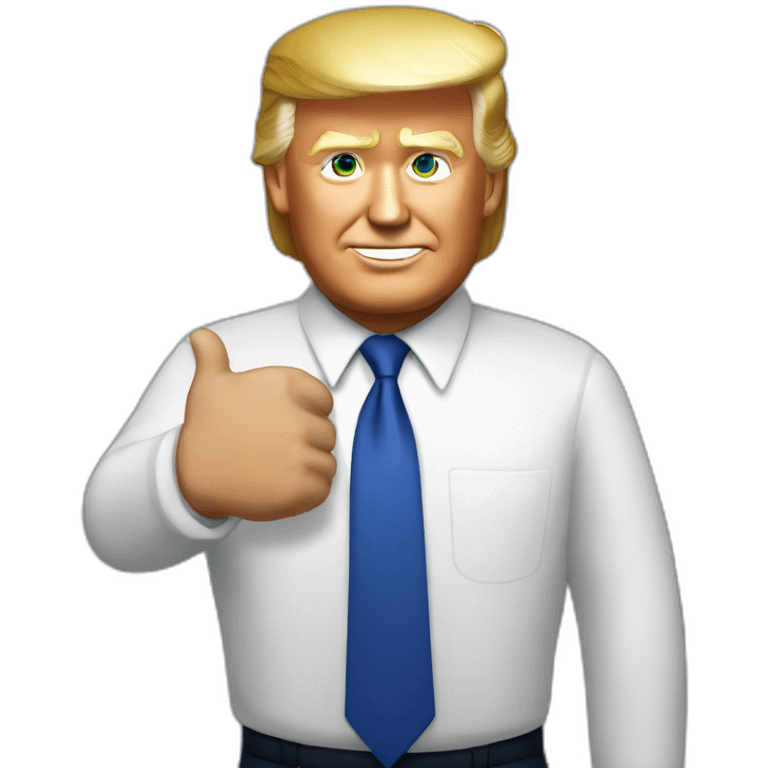 Donald trump on Joe Biden emoji