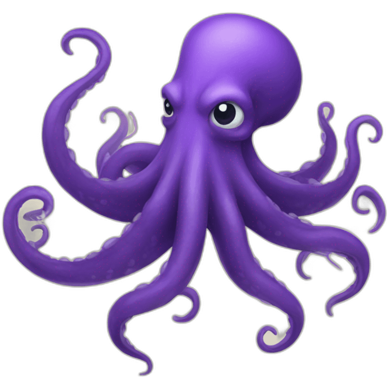 kraken with long purple hair emoji