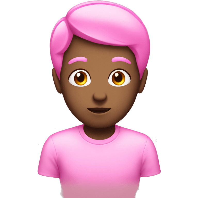 thinking emoji in pink emoji