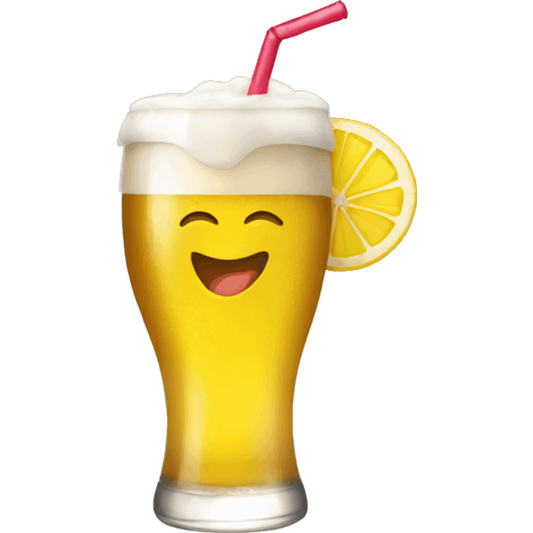 Chica tomando cerveza  emoji