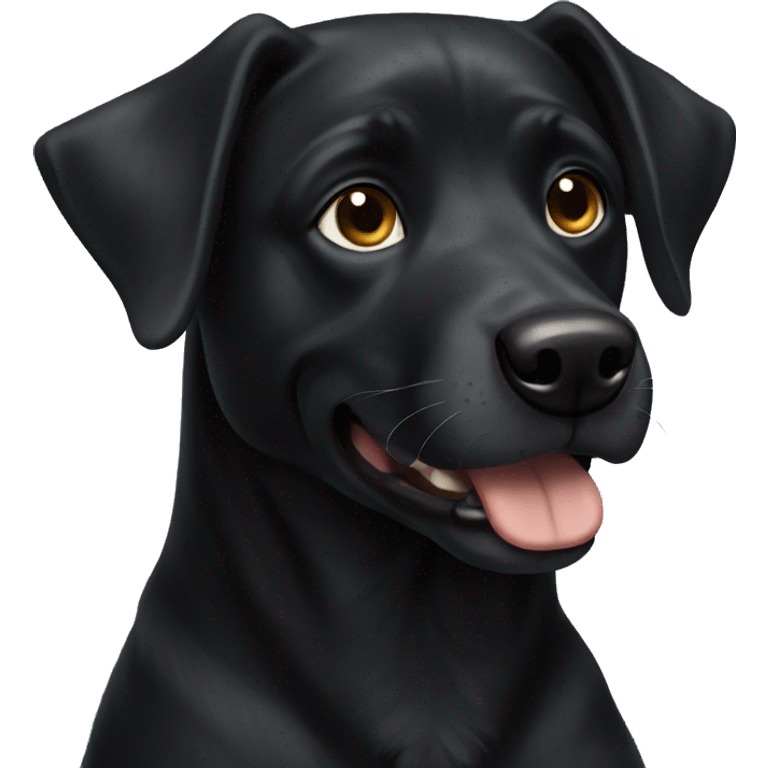 Black dog emoji