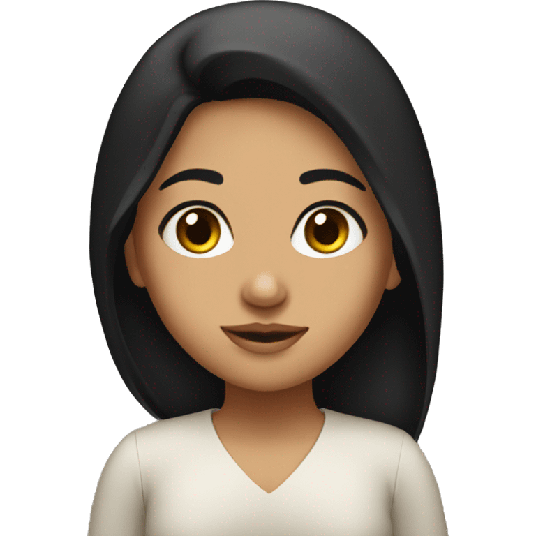 middle eastern girl with black hair  emoji