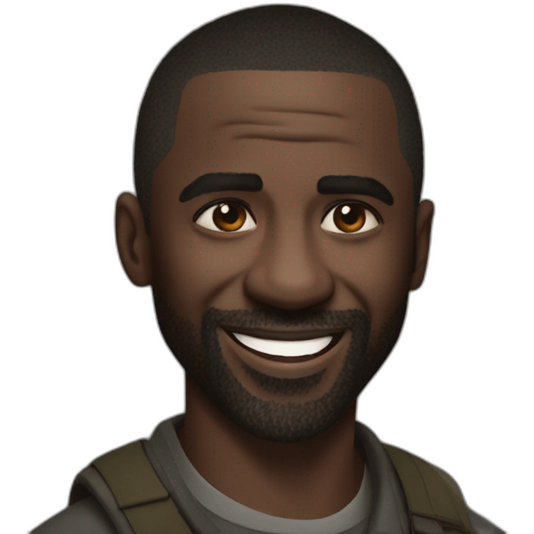 Young Idris Elba laugh emoji