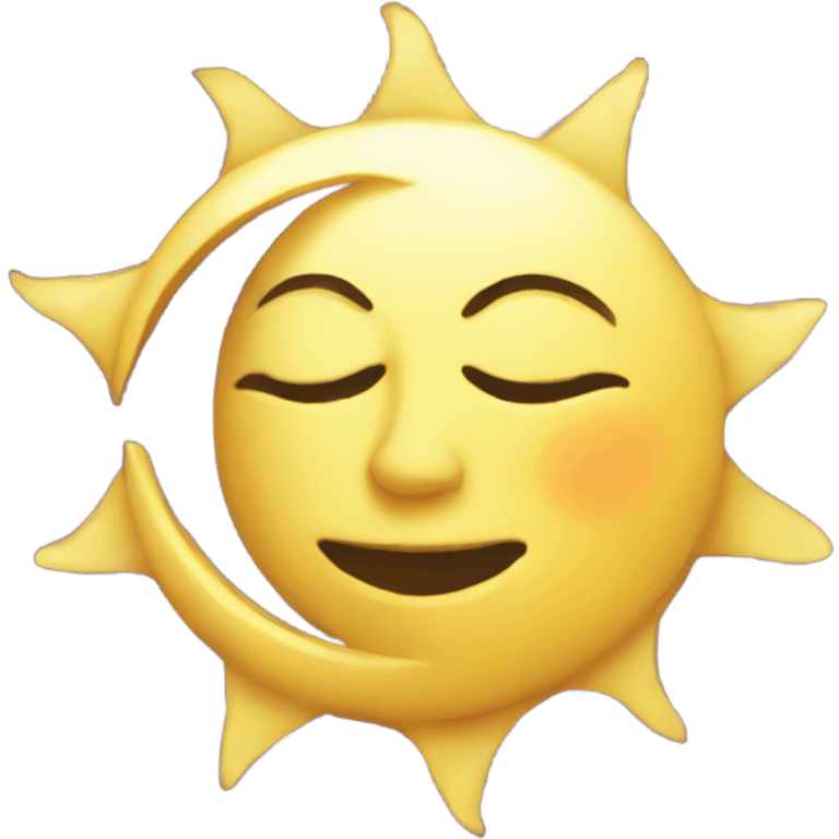 moon and sun emoji