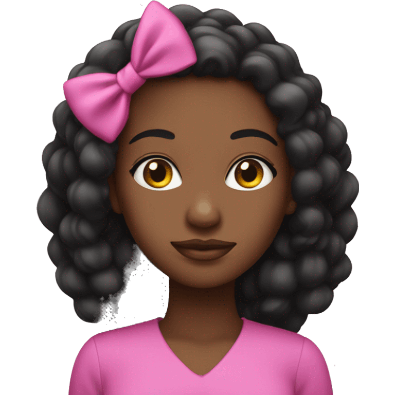 Pink and black girl queen emoji