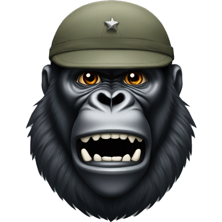 a military gorilla emoji