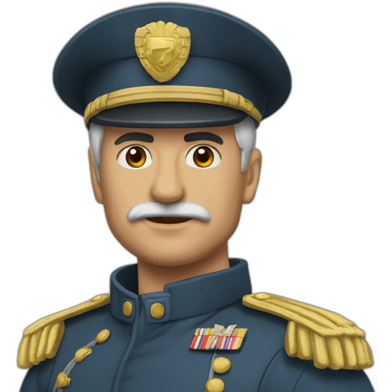 Muscular Russion Army General emoji