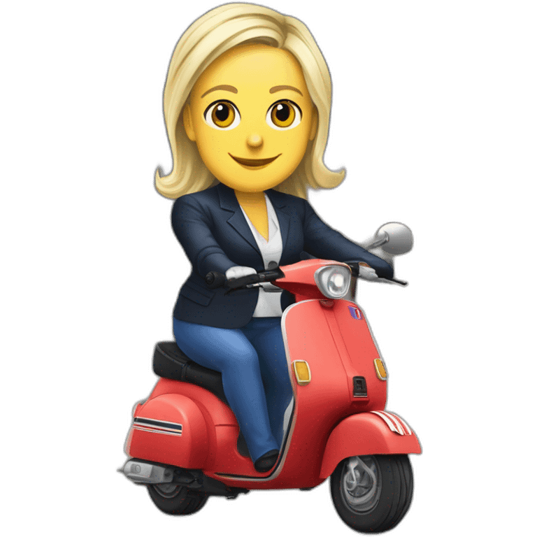 Marine le Pen un scooter emoji