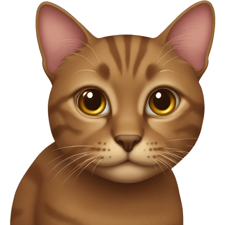 Brown cat emoji