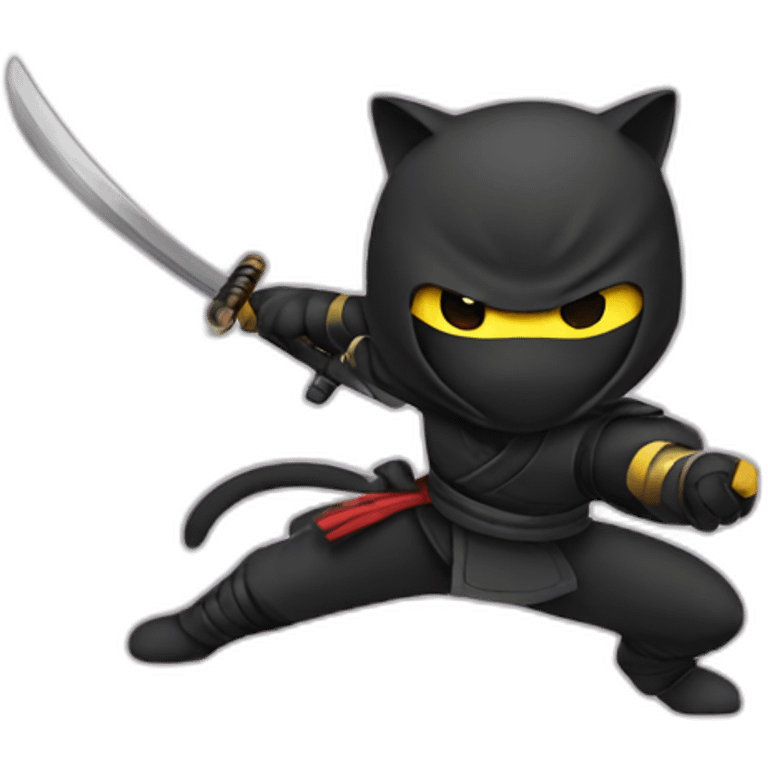 Cat ninja emoji