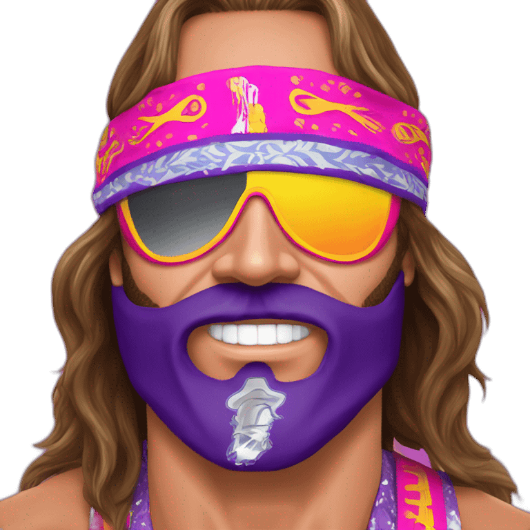 macho man randy savage oakley bandana angry emoji