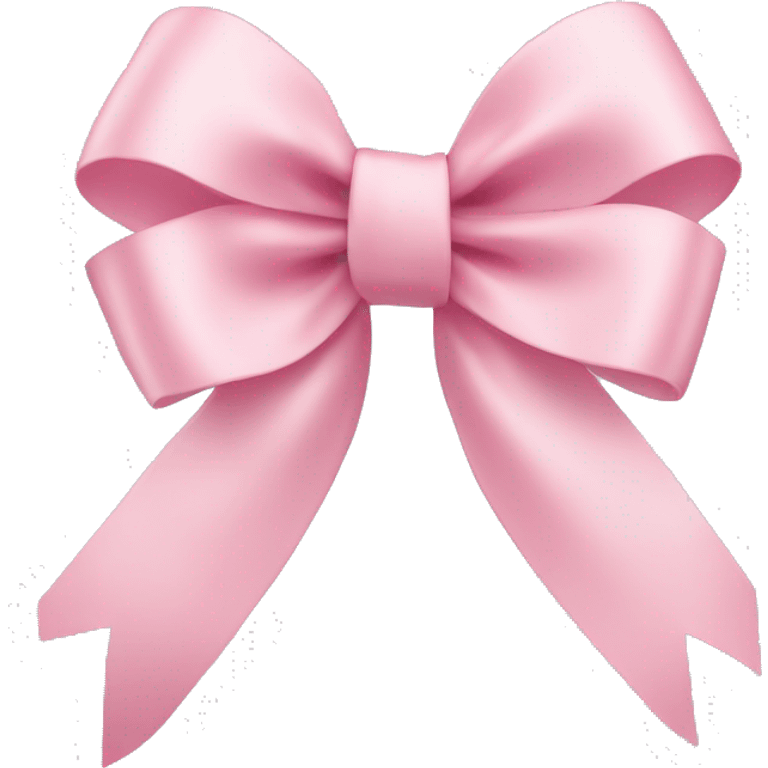 light pink ribbon bow emoji