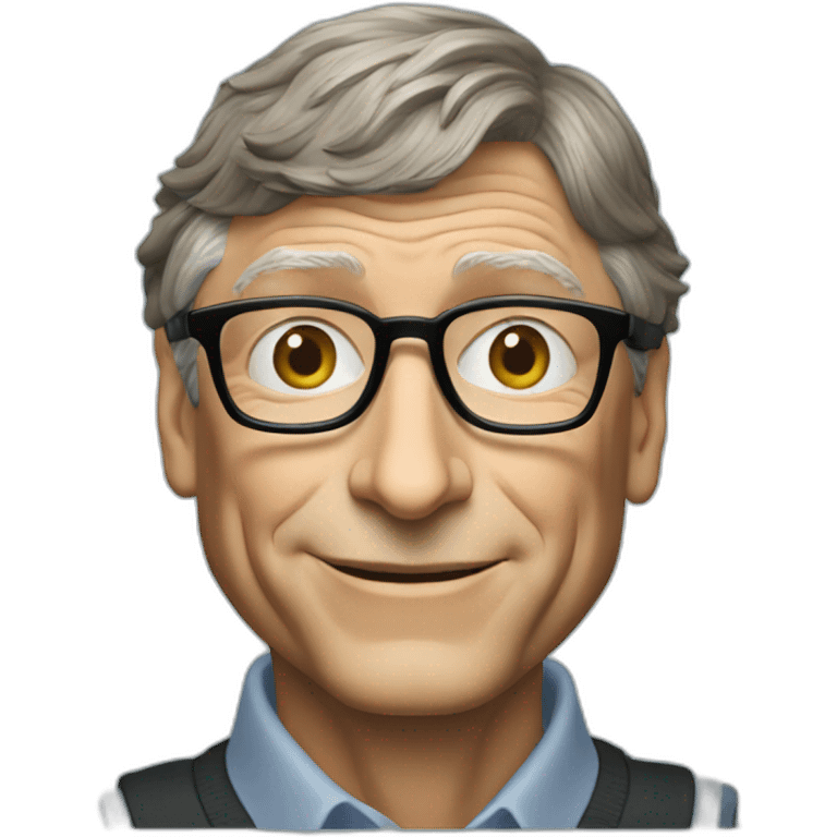 bill gates holding a PC emoji