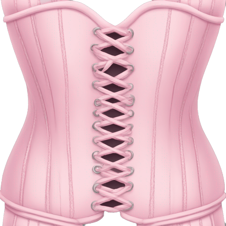 Pastel pink corset  emoji