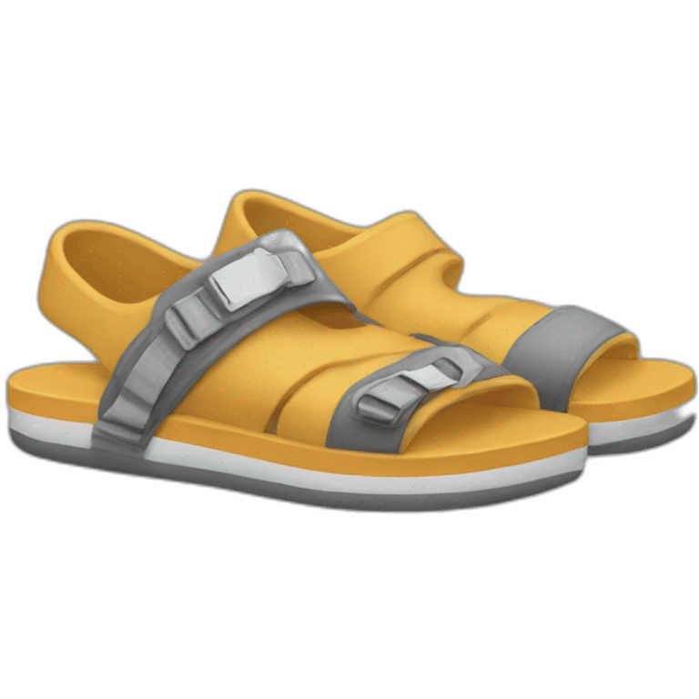 feet whit socks and sandals emoji