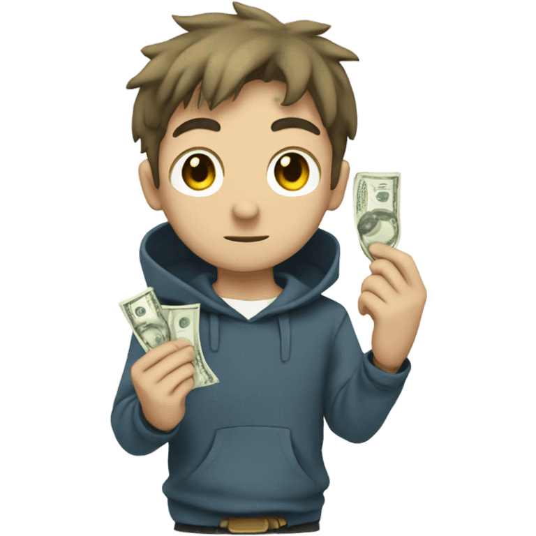 anime guy with dolar emoji