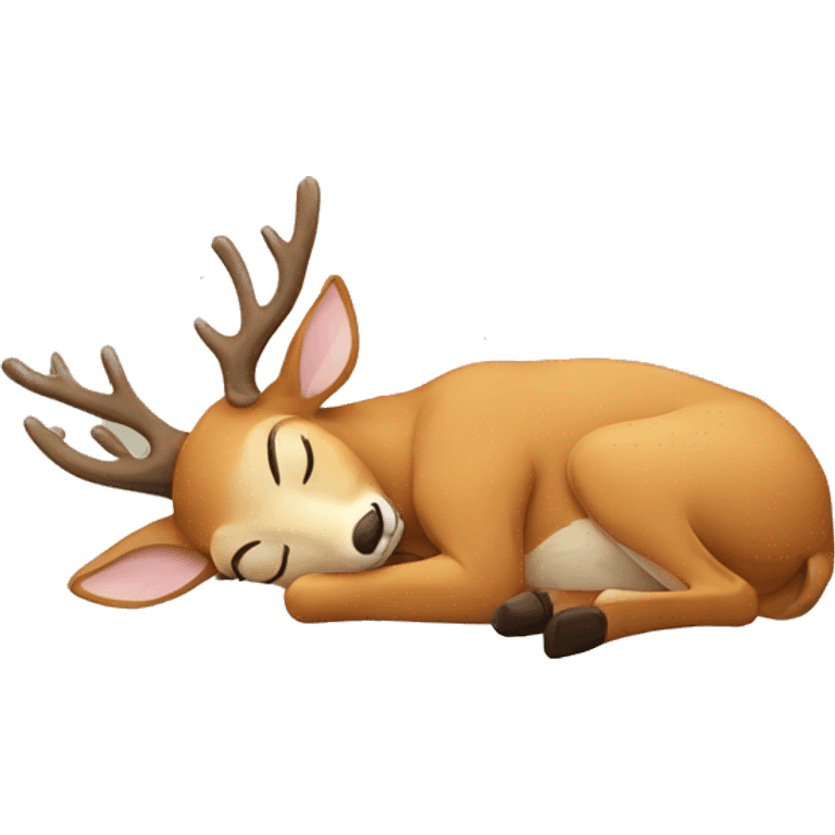 Deer sleeping emoji