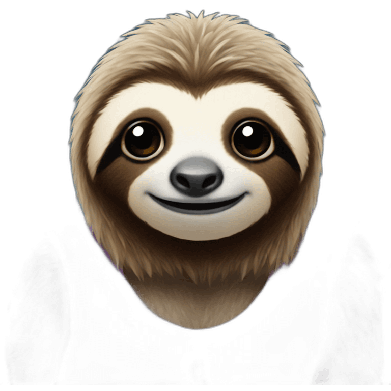 a sloth holding a luxury watch emoji