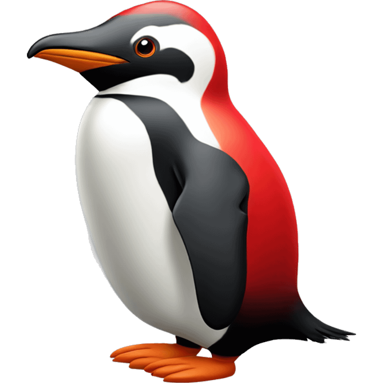 bright red pinguin emoji