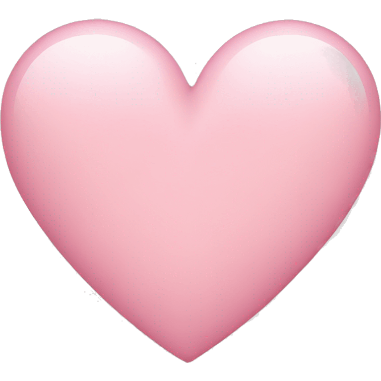 Light pink heart emoji