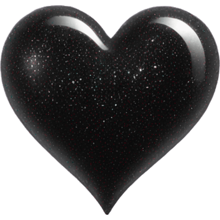 black sparkling heart emoji