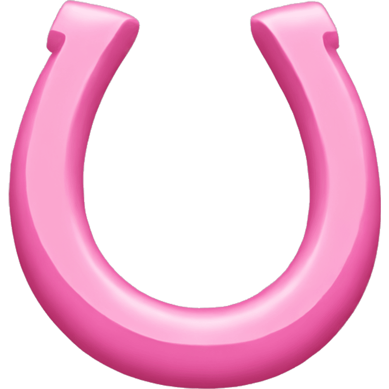 a pink horseshoe emoji