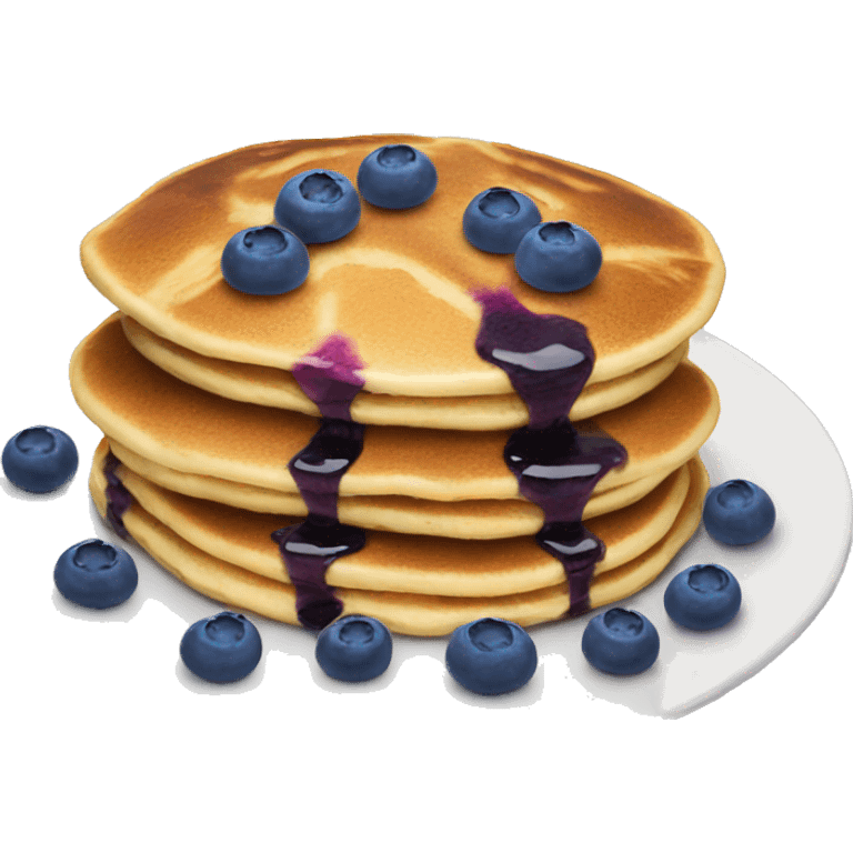 Blueberry pancakes emoji