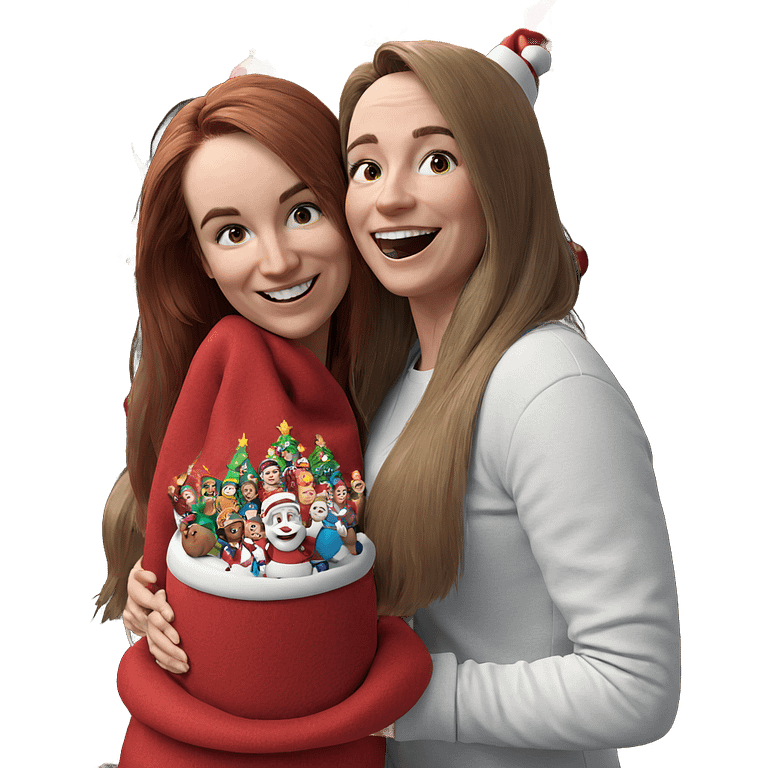 christmas celebration with friends emoji