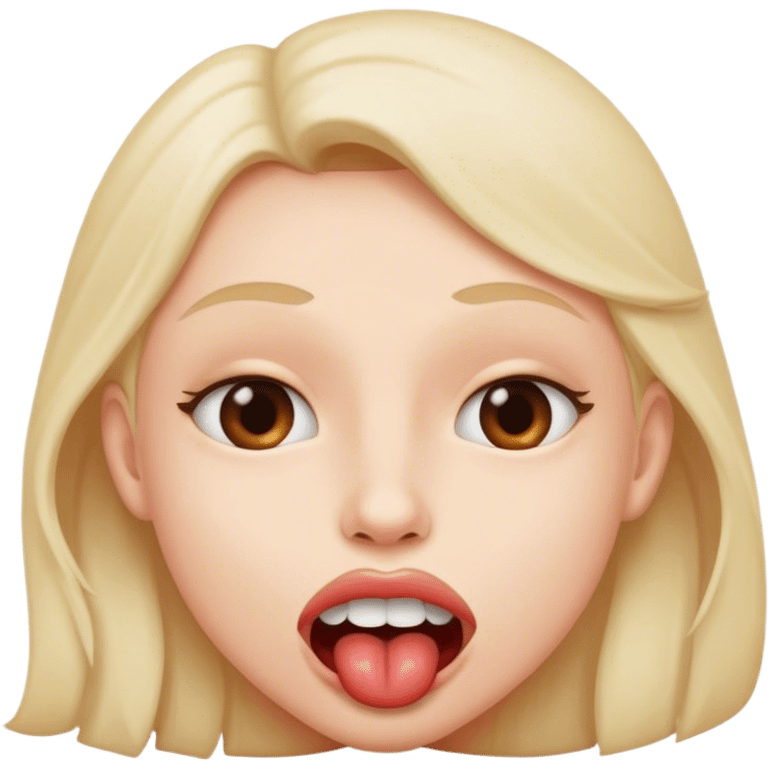 Lip bite emoji