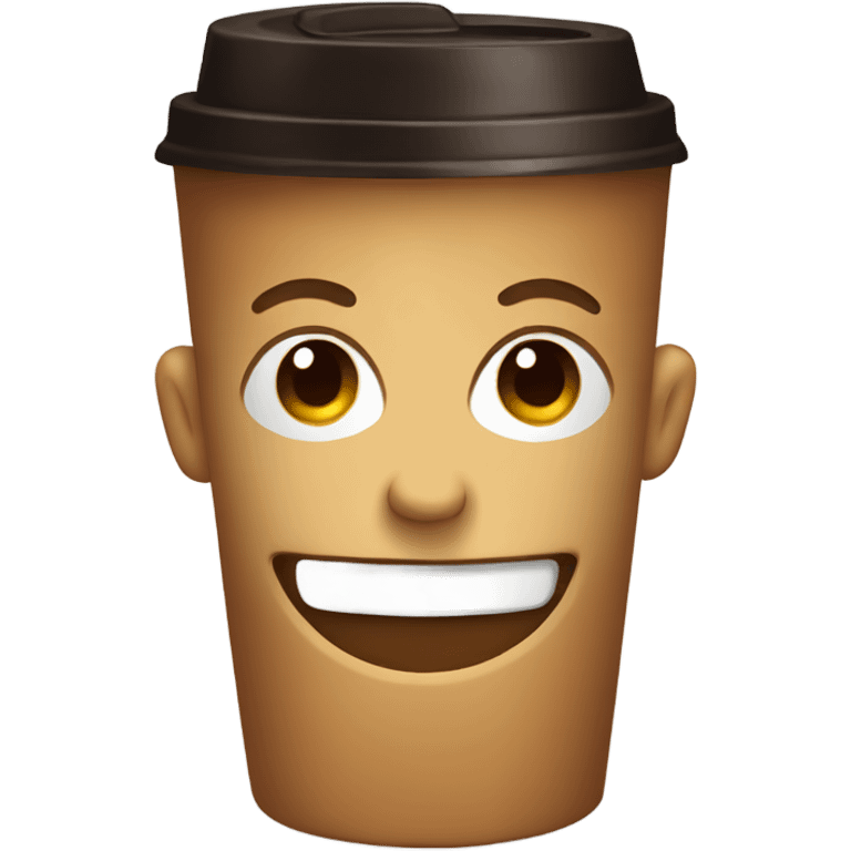 Coffee smiling  emoji