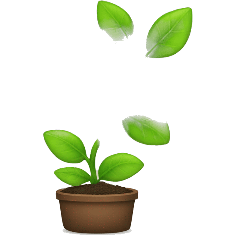 plant receiving CO2 emoji