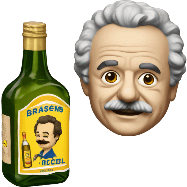 brassens with a ricard bottle emoji