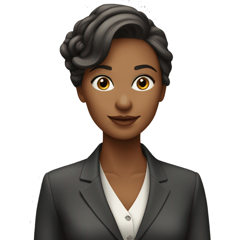 a young, elegant woman in a sophisticated business setting. 
  emoji