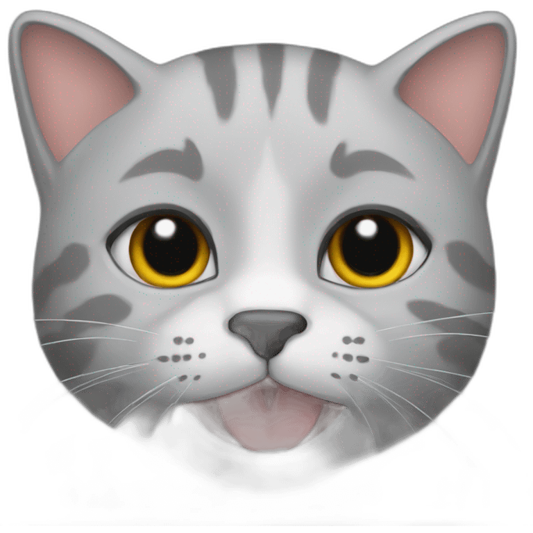 un gatico gris emoji