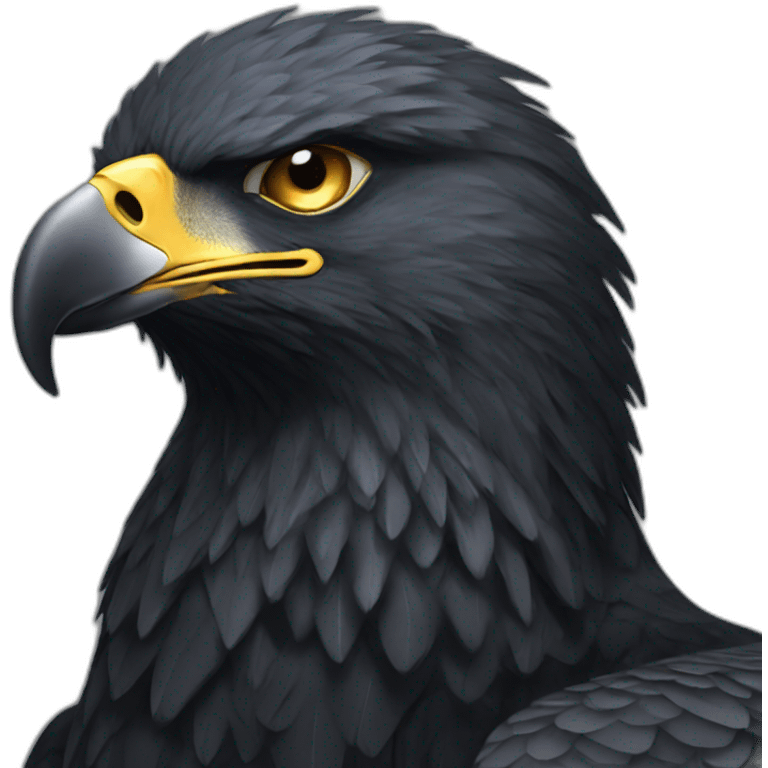 Black eagle emoji